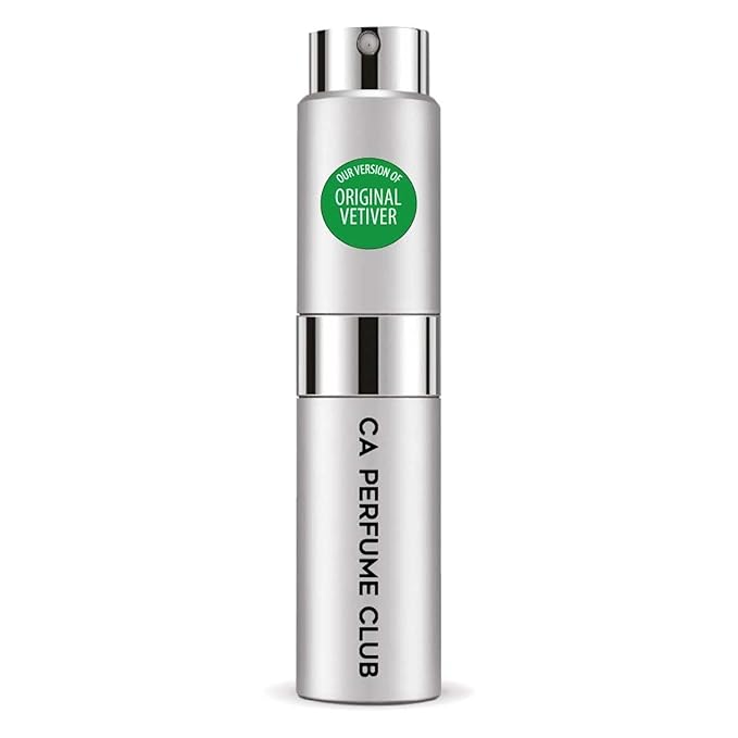 CA Perfume Impression of Original Vetiver for Men Woody Spicy Scent Long Lasting Cologne for Men Eau De Parfum Travel Size Refillable Atomizer Spray 0.27 Fl Oz 8ml
