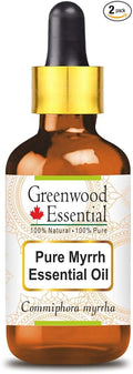 Greenwood Essential Pure Myrrh Essential Oil (Commiphora myrrha) with Glass Dropper 100ml (3.38 oz)