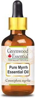 Greenwood Essential Pure Myrrh Essential Oil (Commiphora myrrha) with Glass Dropper 10ml (0.33 oz)