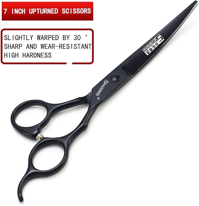 SHARONDS 7 Inch Stainless Steel Professional Barber Scissors Hair Thinning Scissors Hairdresser or Home Hairdresser Variant/Hybrid Scissors (7 inch-3pc)