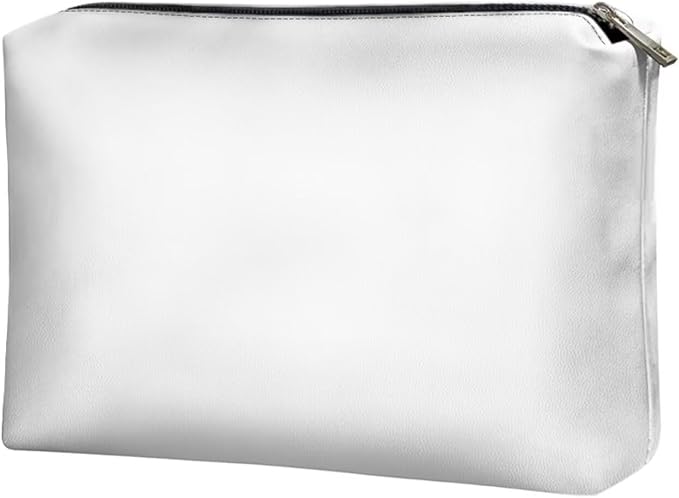COEQINE Custom Leather Cosmetic Bag for Women 5x7 Inch Travel Makeup Bags Organizer Easy To Clean Cosmetic Pouch for Party Travel Case Gifts for Her Sister