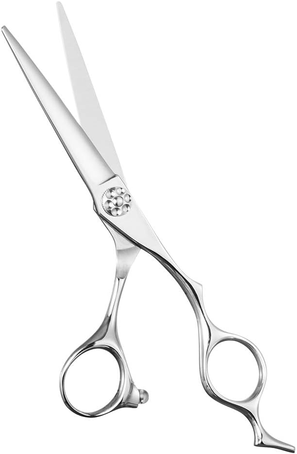 AOLANDUO Hair Cutting Scissor -Sharp & Lightweight-Offset Design Using Japanese JP440C Stainless Steel Hair Scissor for Barbers & Salon Stylists- Smooth Motion Fine Craftsmanship Barber Scissor