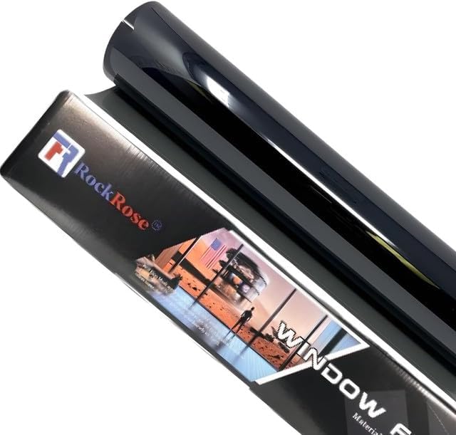 RockRose 50% Premium Carbon Car Window Tint Film 40 in x 15FT 2PLY Charcoal Privacy Film UV, Heat Blocking Tint for Car or Home Adhesive Film Easy Shrink, Plotter Friendly Pro Grade