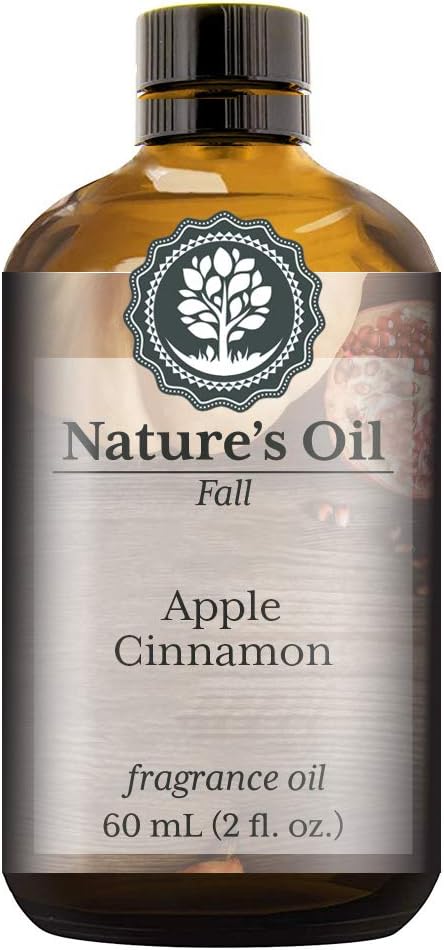 Apple Cinnamon Fragrance Oil (60ml) For Diffusers, Soap Making, Candles, Lotion, Home Scents, Linen Spray, Bath Bombs, Slime