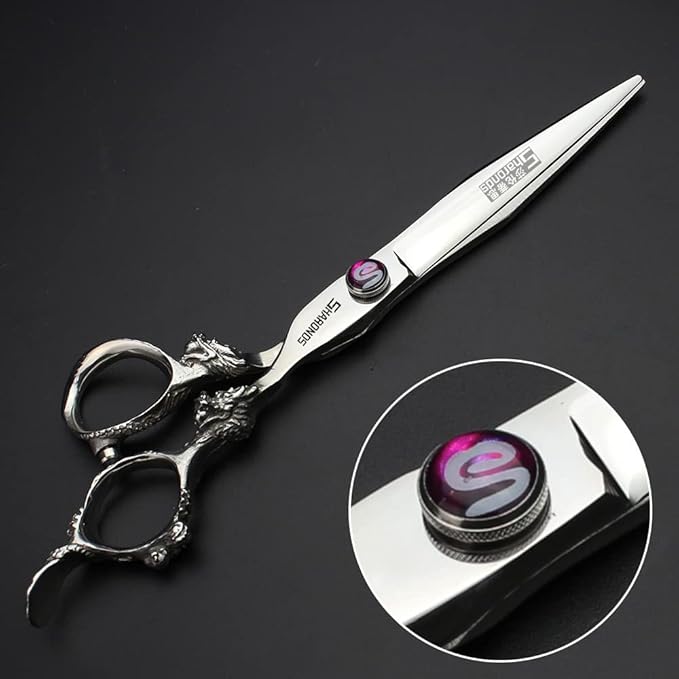 6/7/7.5/8/9-inch professional hair clipper set, stainless steel sharp hair clippers, hairdresser specific scissors (7 in-2pc-A)