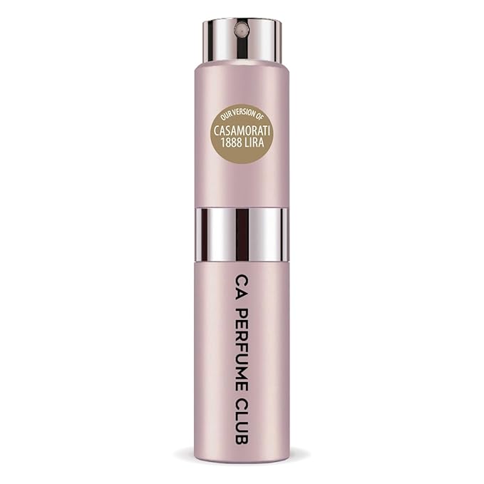 CA Perfume Impression of 1888 Lira for Women Amber Floral Scent Long Lasting Perfumes for Women Eau De Parfum Travel Size Refillable Atomizer Spray 0.27 Fl Oz 8ml