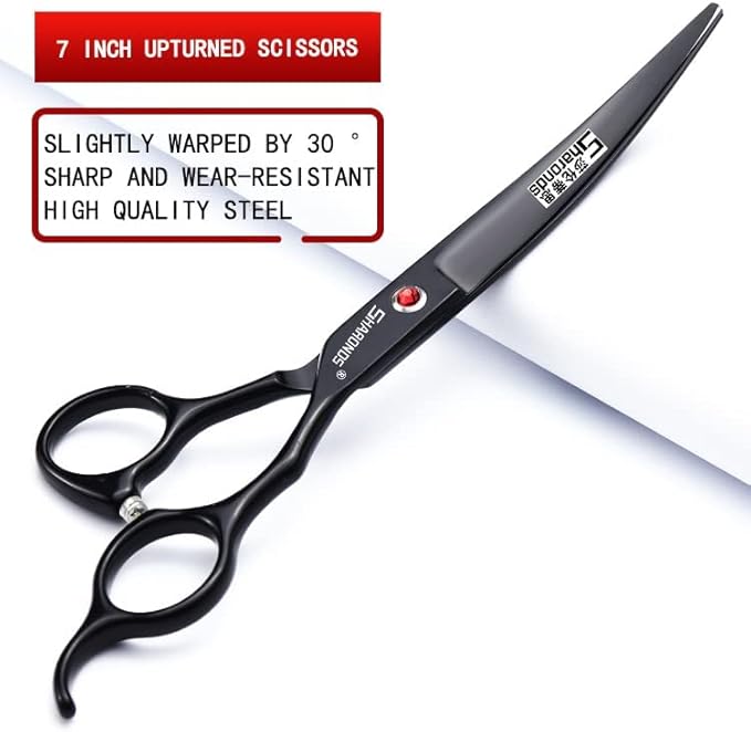 6/7 Inch Hairdressing Scissors Set Barber Shop Hair Scissors Styling Tools (7-inch 3pc)