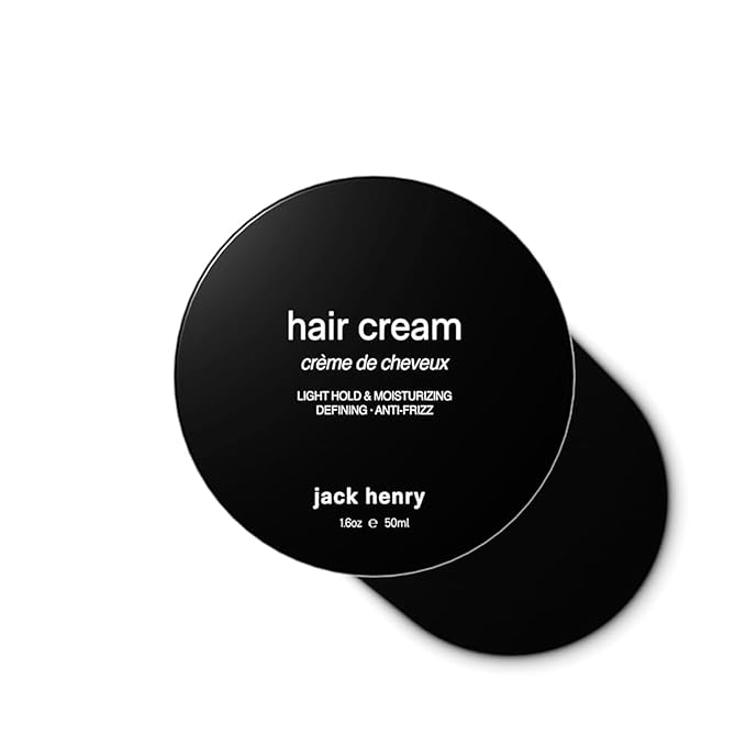 Jack Henry Hair Styling Cream for Men & Women - Light Hold, Subtle Shine - Lightweight Formula to Tame Frizz & Flyaways - Works for All Hair Types
