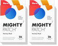 Mighty Patch™ Variety Pack from Hero Cosmetics - Hydrocolloid Acne Pimple Patches for Covering Zits and Blemishes, Spot Stickers for Face and Skin, Korean Skin Care, 26 ct (Pack of 2)