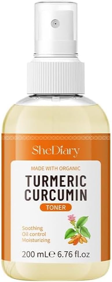 Turmeric Toner Spray Calming Hydrating Soothing Oil Control Moisturizing Face Mist (1)