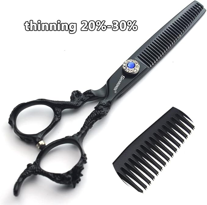 6/7/8/9-inch professional hair clipper set, stainless steel sharp hair clippers, hairdresser specific scissor((6+7) inches, 3 pieces)