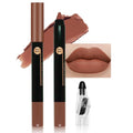 Nude Brown Crayon Matte Lipstick Lip Liner Pencil, Moisture Smooth Lipstick Pencil, With pencil sharpener Sharpenable Lip Pencil, Ultimate Lip Crayon for Women Smudgeproof Waterproof 11#
