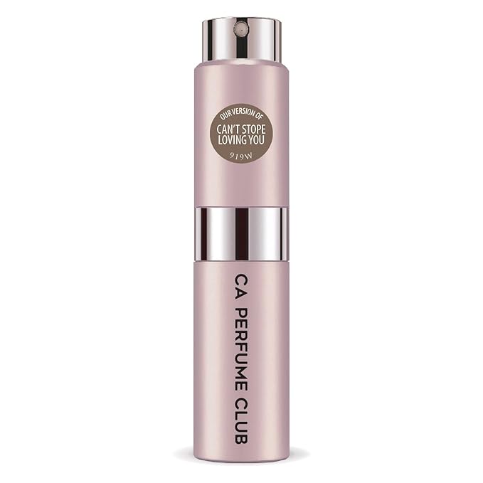 CA Perfume Impression of Can't Stope Loving You for Women Amber Vanilla Scent Long Lasting Perfumes for Women Eau De Parfum Travel Size Refillable Atomizer Spray 0.27 Fl Oz 8ml