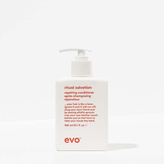 Evo Good Givin' Gift Set Repair Limited Edition Hair Care Gift Set Full Size Ritual Salvation Repairing Shampoo, Ritual Salvation Repairing Conditioner & Free Happy Campers Wearable Treatment
