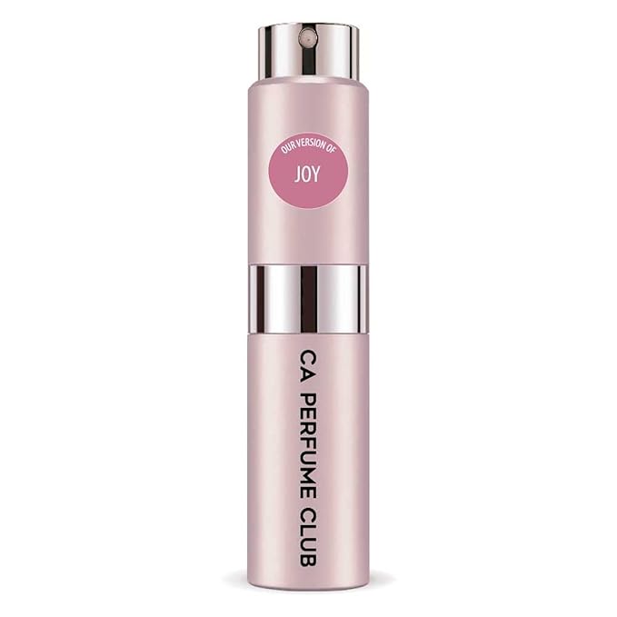 CA Perfume Impression of Joy for Women Floral Woody Musk Scent Long Lasting Perfumes for Women Eau De Parfum Travel Size Refillable Atomizer Spray 0.27 Fl Oz 8ml