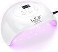 Wisdompark 72W UV LED Nail Lamp Dryer for Gel Polish with 15 Beads Curing lamp 3 Timer Settings & Auto Sensor, Professional Nail Light with LCD Touch Display