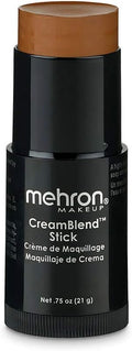 Mehron Makeup CreamBlend Stick | Face Paint, Body Paint, & Foundation Cream Makeup | Body Paint Stick Perfect for Halloween .75 oz (21 g) (Medium Dark 4)