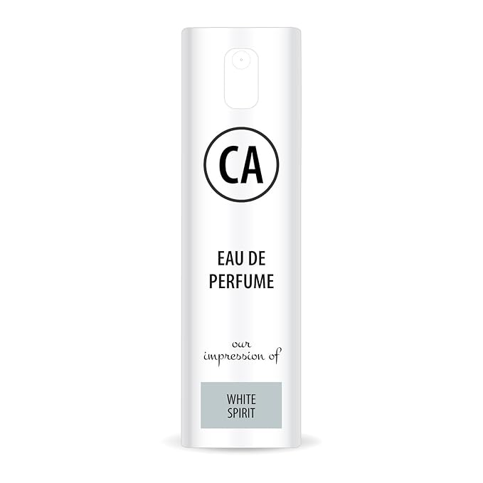 CA Perfume Impression of White Spirit for Women Eau De Parfum Floral Woody Musk Scent Long Lasting Perfumes for Women Travel Size TSA Ready for Day and Night Wear 0.33 Fl Oz 10ml