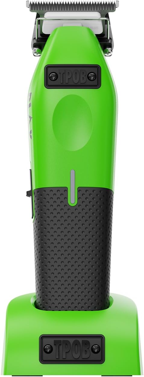 TPOB Play Barber Hair Clippers for Men 7500 RPM with Rubber Grips (Green 2 Set)