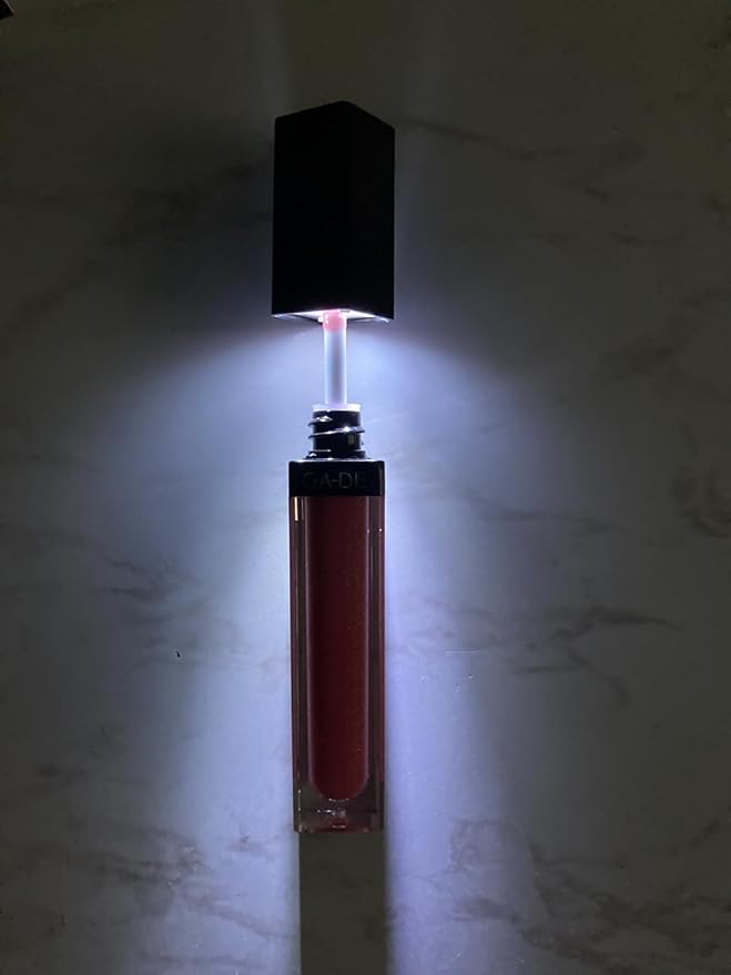 GA-DE Crystal Lights Lip Gloss, 520 - Enriched with Light-Reflecting Crystal Pearls - Smooth Silky, Rich Color - Moisturizes and Adds Shine - 0.2 oz
