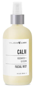 VALJEAN LABS Face Mist - Calm | Rosewater + Glycerine | Calms, Moisturizes, Soothes | Helps to Even Complexion | Paraben Free, Cruelty Free, Made in USA (8 oz)