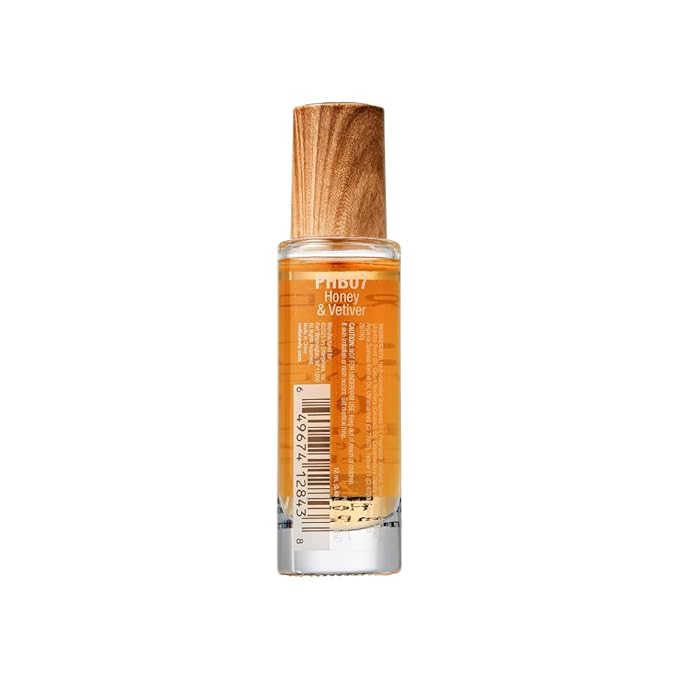 EL:KISS Roll On Perfume, Honey & Vetiver Eau de Parfum 12mL (.40 Fl Oz), Hydrating & Long-Lasting, Alcohol-Free & Mineral Oil-Free, Infused with Jojoba, Argan & Coconut Oil