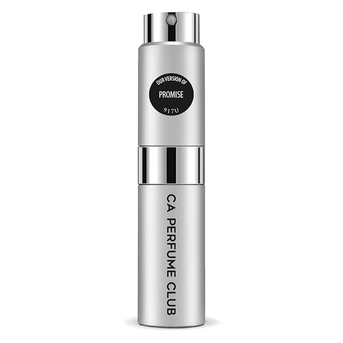 CA Perfume Impression of Promise for Women and Men Amber Floral Scent Long Lasting Unisex Fragrance Eau De Parfum Travel Size Refillable Atomizer Spray 0.27 Fl Oz 8ml