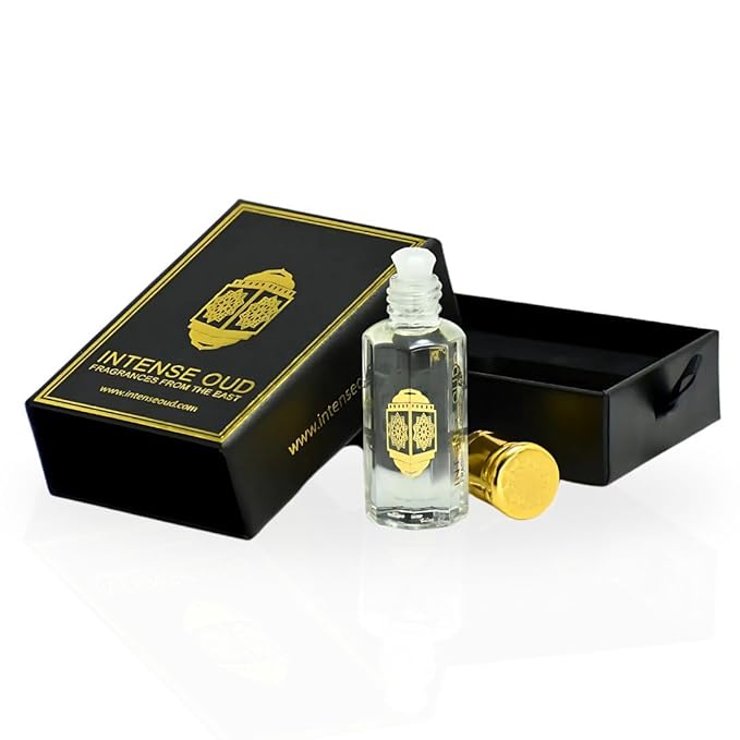 INTENSE OUD Blush Long Lasting Arabian Perfume Oils for Women 12ML (0.40 OZ) Fragrance Oil with a Vibrant Citrus, Floral Elegance & Vanilla Finish - Concentrated Perfume Oil With Black Gift Box