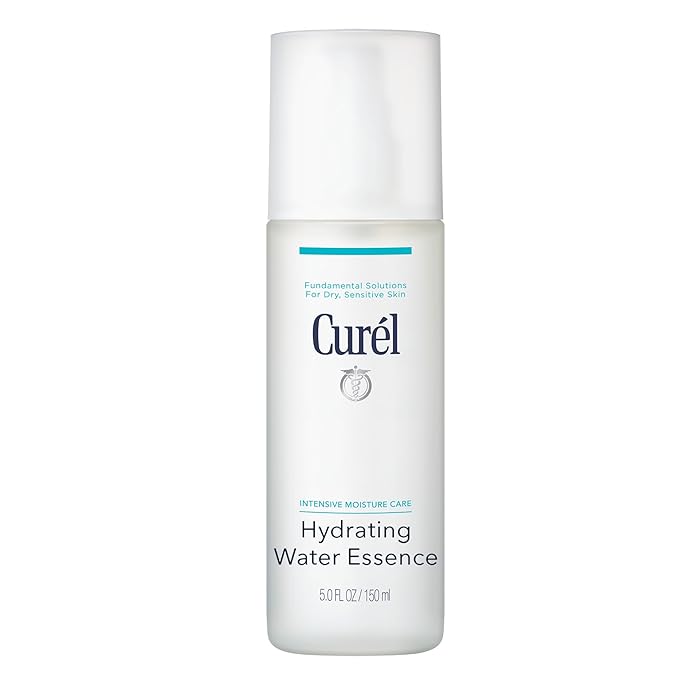 Curel Japanese Skin Care Hydrating Water Essence, Toner for Face, Relieves Tightness, Calms, Facial Moisturizer for Dry, Sensitive Skin, pH Balanced, Fragrance & Alcohol Free, Hydrating Toner, 5 Fl Oz