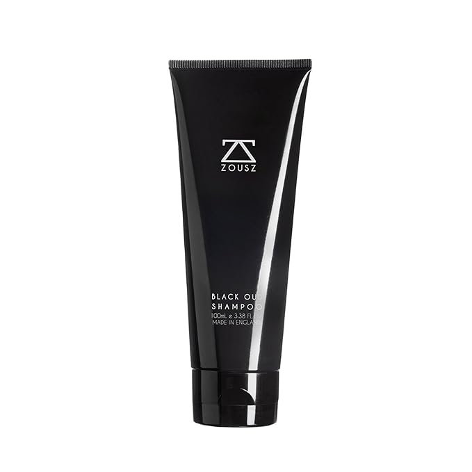 ZOUSZ Black Oud Men's Shampoo, Hair & Beard Cleaner and Strengthener, Vegan & Hypoallergenic Shampoo , 3.38 Fl Oz Hair Shampoo & Beard Wash Kit Essential