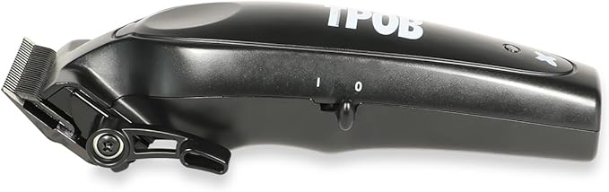 TPOB X Digital Brushless 6800rpm Professional Hair Trimmer Hair Clippers for Men, Psycho Zero Gapped T-Blade Trimmer Cordless Rechargeable Edgers Clippers (X Clipper Black with Stand)