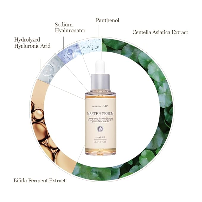 Master Serum Moisturizing Serum 3 Ingredients, Healthy Skin and Improve Skin Barrier | Cruelty Free Korean Glass Skincare (1.01 Fl Oz)