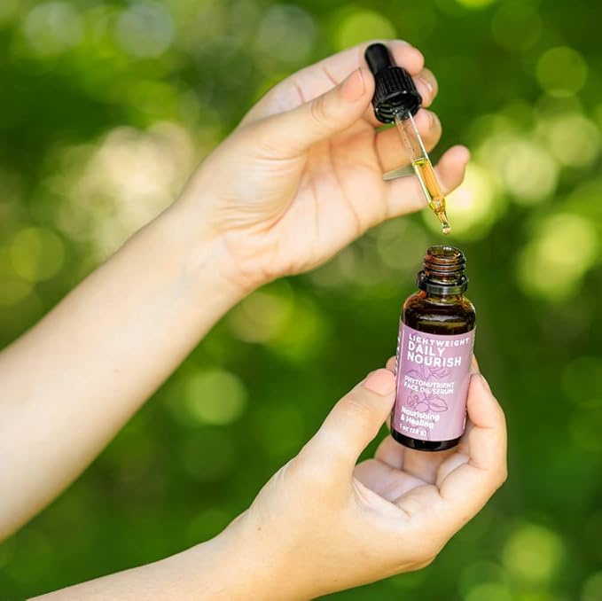Ora's Amazing Herbal Lightweight Daily Nourish, Organic Calendula, Thyme, Plantain, Rosehip, Meadowfoam. Unscented Face Oil, Plant Based Fragrance Free Face Oil Serum, 1 oz