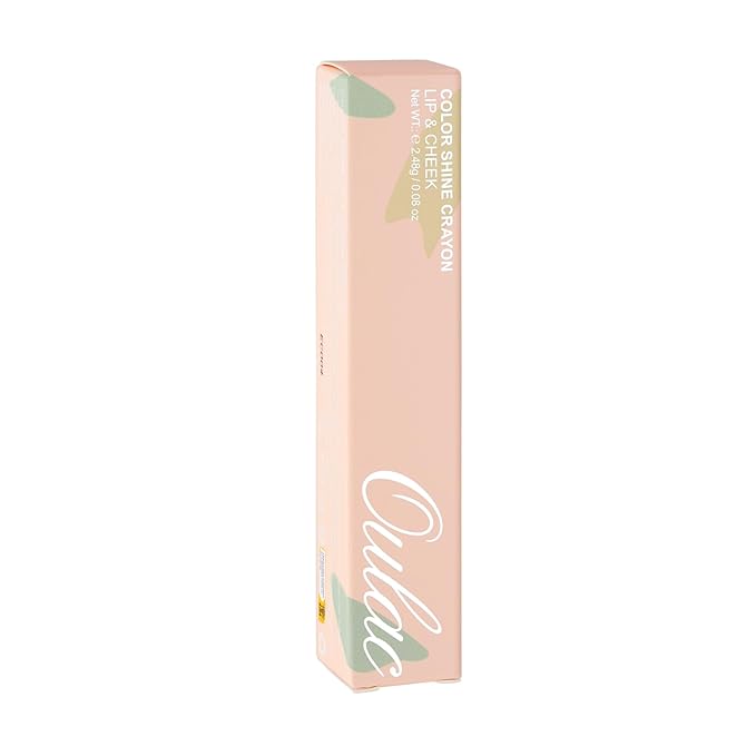 Oulac Coral Red Lipstick - Moisturizing Lipstick Tinted Lip Balm for Dry Lips | Vibrant Bright Red Lip Crayon & Blush - Lip Colour and Cheeks Makeup | 2.48g, Bloom Bloom (03)