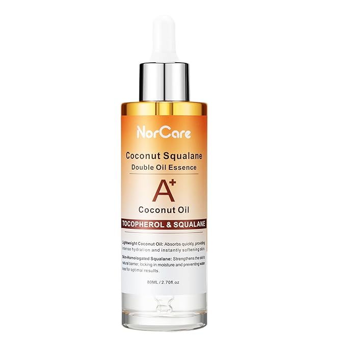 Skin Care Essential oil Coconut & SqualaneDual-Essence Oil Skincare Tech 2026 | 80ml Soothes,Brightens, and repairs your skin barrier. Formulated for allskin types