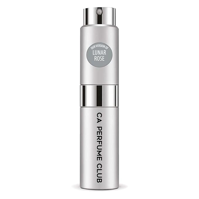 CA Perfume Impression of Lunar Rose for Men Citrus Aromatic Scent Long Lasting Cologne for Men Eau De Parfum Travel Size Refillable Atomizer Spray 0.27 Fl Oz 8ml