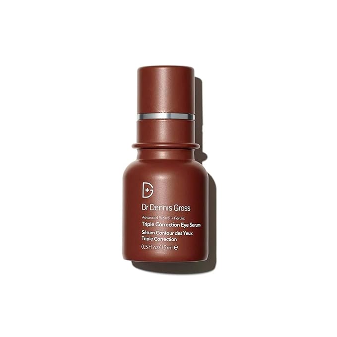 Dr. Dennis Gross Advanced Retinol + Ferulic Eye Serum – Target Dark Circles, Puffiness, Fine Lines & Wrinkles for Smooth, Youthful-Looking Eyes, 0.5 oz