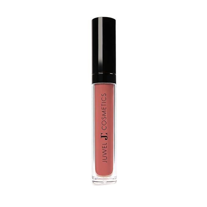 Juwel Cosmetics Liquid Lipstick for Women, High Pigment Long Lasting Lipstick, Lightweight Creamy Finish, Transfer-Proof Mineral-Based Formula, Cruelty-Free & Lead-Free Lip Color, Chaton Rose