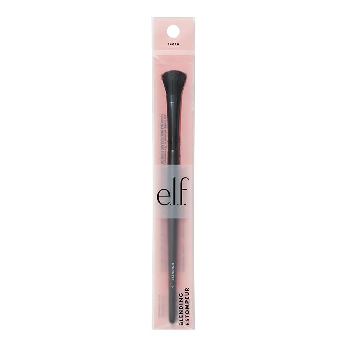 e.l.f. Blending Brush, Makeup Brush For Blending Eyeshadow & Concealer, Dome-Shaped, Made With Synthetic Bristles, Vegan & Cruelty-Free