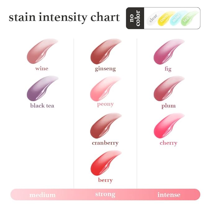NOONI Korean Lip Oil Set - Appleberry & Appleplum | Long-Lasting, Moisturizing, Plumping, Revitalizing for Dry Lips, Waterproof, No Peel Off, Stocking Stuffers, lip plumper 0.12 FL Oz x 2ea