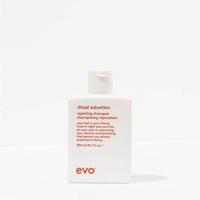 Evo Good Givin' Gift Set Repair Limited Edition Hair Care Gift Set Full Size Ritual Salvation Repairing Shampoo, Ritual Salvation Repairing Conditioner & Free Happy Campers Wearable Treatment
