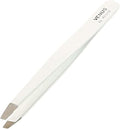 Venus by Regine Slant Tweezers - Handmade Precision Tool for Women & Men, 25-Degree Angle for Shaping Eyebrows & Grooming Facial Contours, Suitable for Eyebrow & Facial Hair Removal (White)