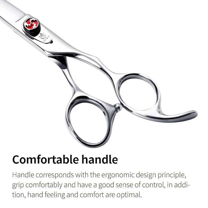 FENICE PEAK 7" Hair Cutting Scissors Barber Scissors Professional 440C Stainless Steel Sharp Scissors Haircuts for Men, Women and Children