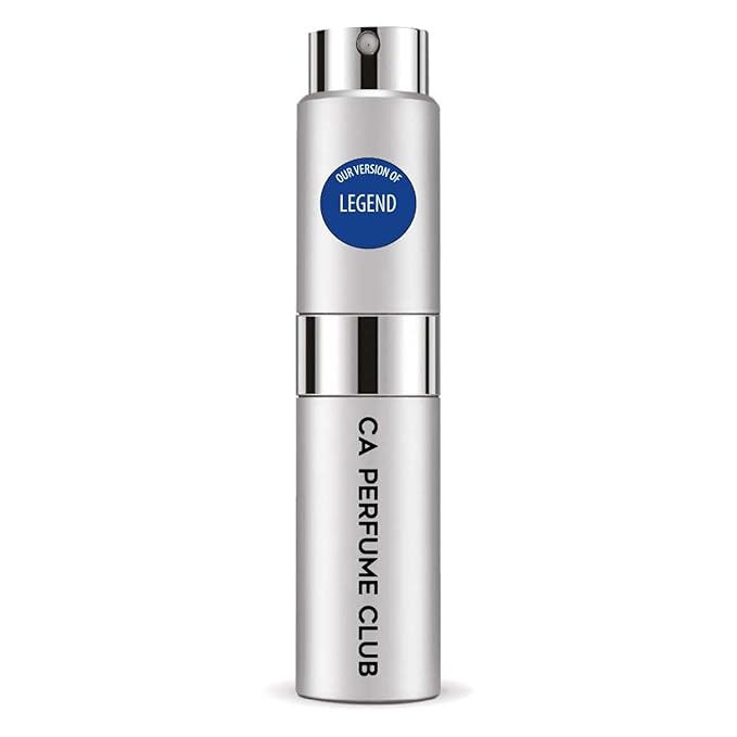 CA Perfume Impression of M.Blanc Legend For Men Replica Version Fragrance Dupes Concentrated Long Lasting Eau de Parfum Spray Refillable Atomizer Bottle 0.27 Fl Oz/ 8ml