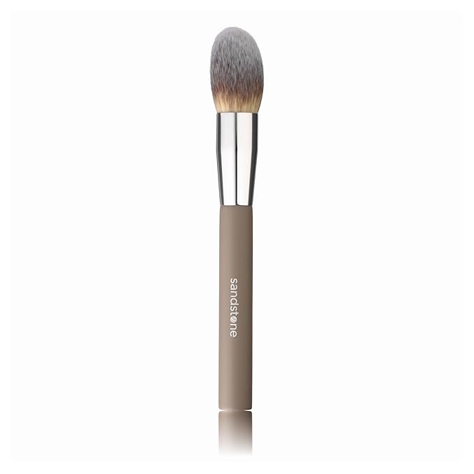 Sandstone Scandinavia Soft Collection Makeup Brush - Professional Premium Powder brush for applying and blending loose and compact powder. Ultra soft bristles. Vegan brush for all skin types