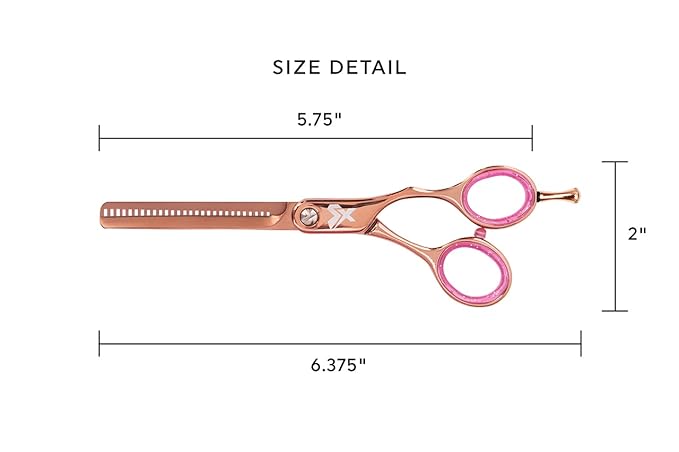 Cricket Shear Xpressions Hey Rosie 30T Professional Hair Cutting Scissors - Barber Scissors, Japanese Stainless Steel, Ideal for Stylists and Home Use, Hey Rosie - Rose Gold