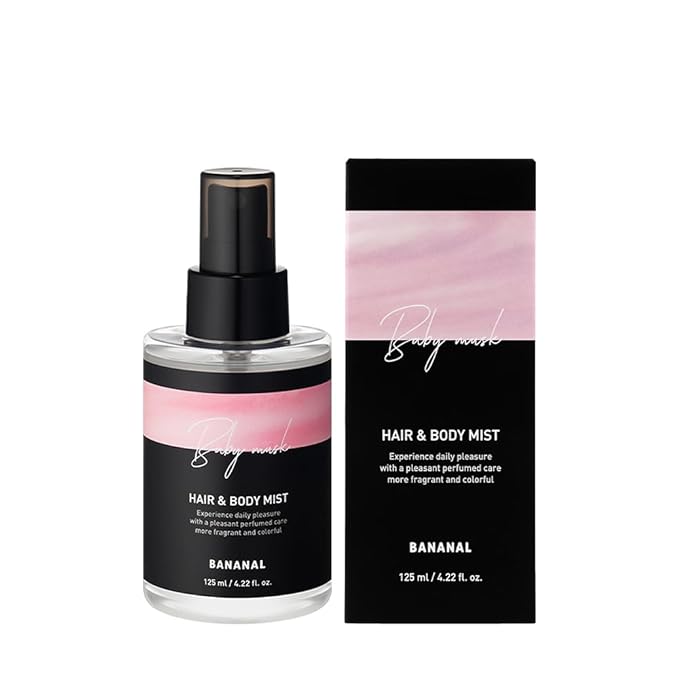Korean Hair & Body Mist – Botanical Waters & 17 Amino Acids – Sulfate, Paraben & Silicone-Free – Baby Musk, 125ml / 4.22 fl oz