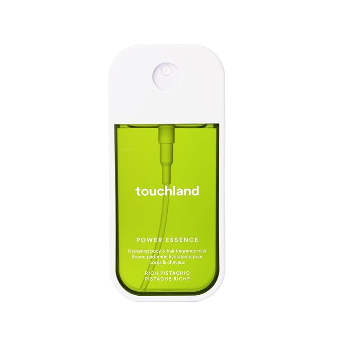 Touchland Hydrating Body & Hair Fragrance Mist, Rich Pistachio, 2 FL. OZ. Travel Size Body Spray