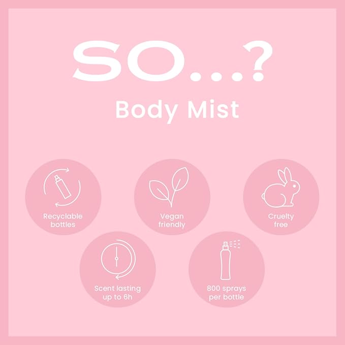 So…? Hawaiian Honey Body Mist - Floral and Vanilla Perfume for Women - Long Lasting Body Spray for Women - Vegan, Cruelty Free - 6.9 oz