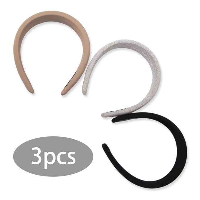 Headbands for Women 3Pack Hairbands Head Bands Non Slip for Girls Headwrap Yoga Workout Hair Accessories